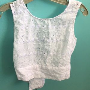 crop top that wraps around, shows your back